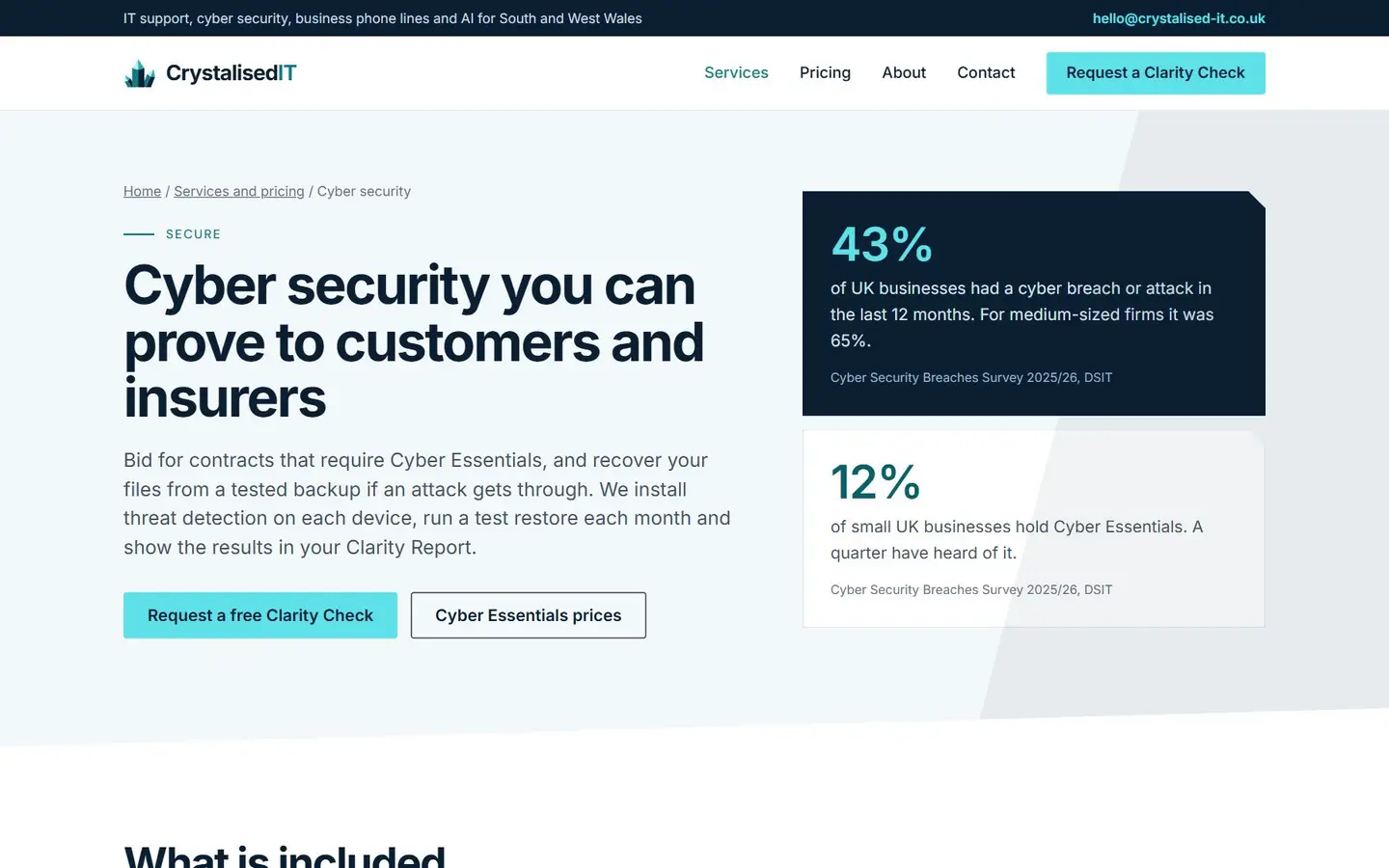The cyber security page